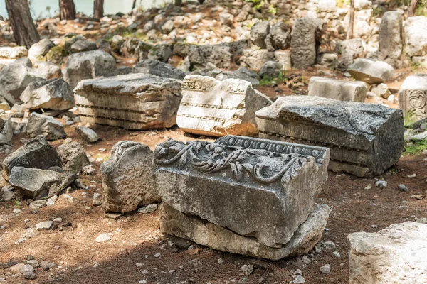 Ruiny v antické město Phaselis Turecko — Stock fotografie