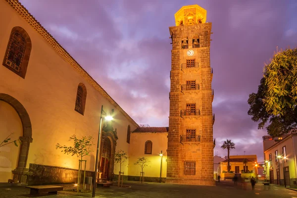 Tenerife, San Cristobal de la Laguna prachtige zonsondergang — Stockfoto