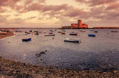 Sicilya, İtalya: Trapani fishermens limanda