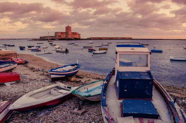 Sicilia, Italia: puerto de pescadores en Trapani — Foto de Stock