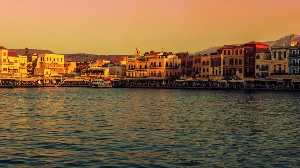 Chania, Creta, Grecia: porto veneziano — Foto Stock