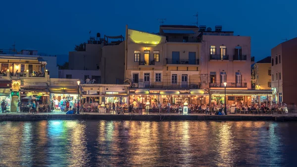 Ханья, Крит, Греция: Старый город рядом с итальянской гаванью — стоковое фото