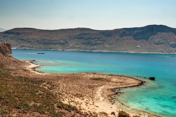 クレタ島、ギリシャ: Gramvousa 島と浴槽ラグーン — ストック写真