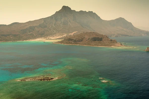 Crete, Greece: Gramvousa island and Balos Lagoon — Stock Photo, Image