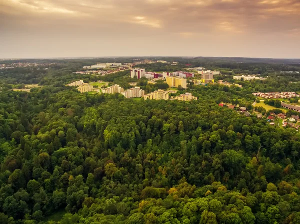 Top view of parks in Vilnius Lithuania — Stock Photo, Image