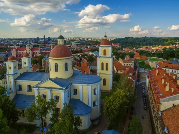 AERIAL. Вильнюс, Литва: Православная церковь и монастырь Святого Духа , — стоковое фото