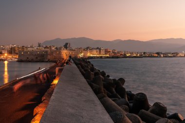 Liman ve eski şehir, Heraklion, Girit, Yunanistan