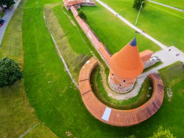 Kaunas, Litvanya: Hava üstten görünüm kale