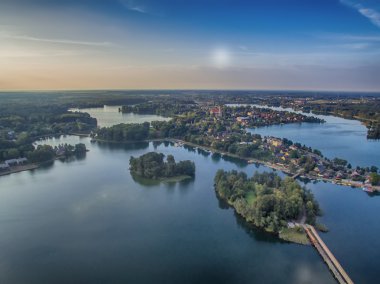 Trakai, Litvanya Hava Uav Üstten Görünüm