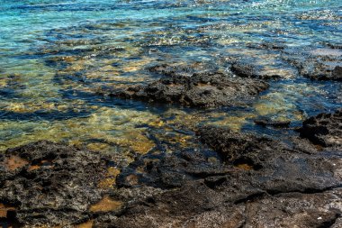 Crete, Yunanistan: Elafonisi veya Elafonissi lagoon beach