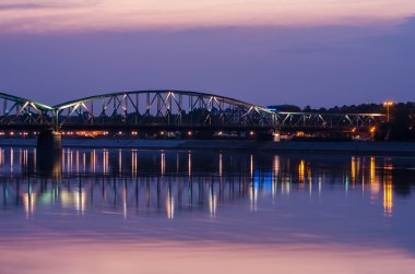 Marshall jozef pilsudski Bridge'de torun, Polonya (1934)