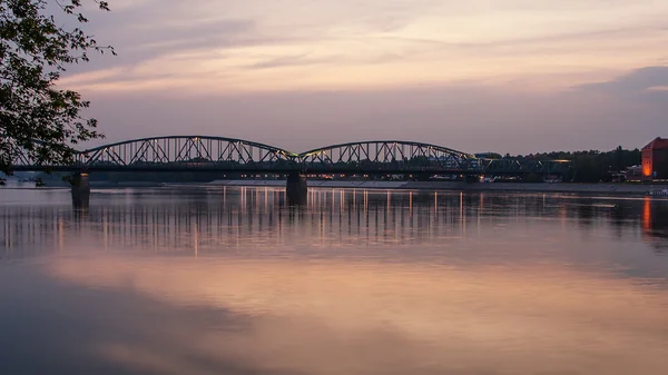 Ponte Marshall Jozef Pilsudski (1934) a Torun, Polonia — Foto Stock