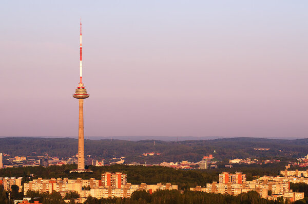 TV tower in Vilnius, Lithuania