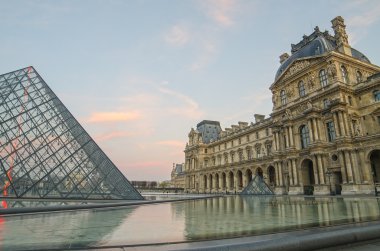 Paris (France). Louvre and Pyramid