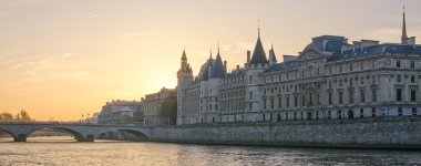 Seine Nehri ve Paris eski şehir (Fransa)