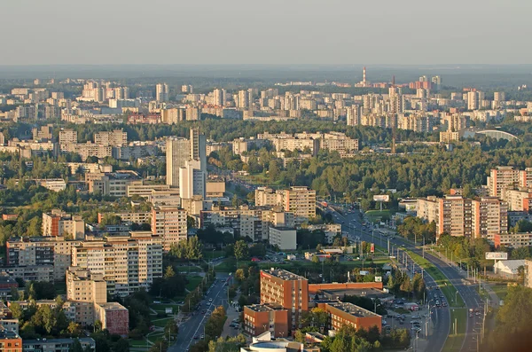 Вид с воздуха на Вильнюс, Литва — стоковое фото