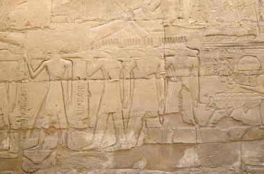 Amun-Re (Karnak, Luxor, Mısır semt kabartma)