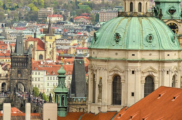 Aerial view of Prague (Czech Republic) — Stock Photo, Image
