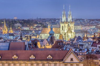 Prag (Çek Cumhuriyeti havadan görünümü)