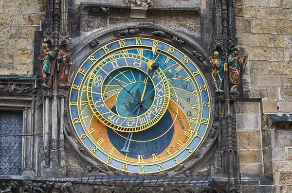 Het astronomische uurwerk van Praag (Tsjechische Republiek) Rechtenvrije Stockafbeeldingen