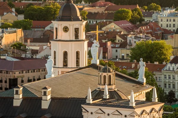 Widok z lotu ptaka na Wilno, Litwa — Zdjęcie stockowe