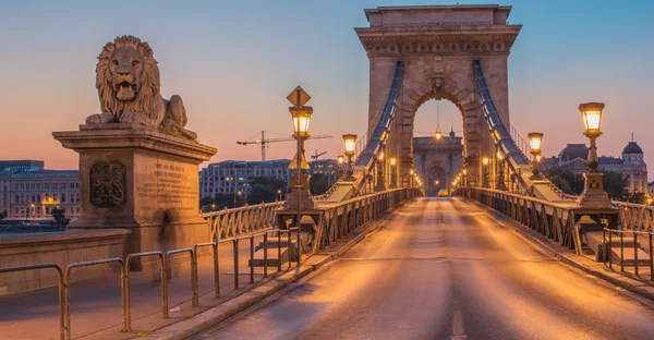 Ponte delle Catene di Szechenyi (Budapest, Ungheria ) — Foto Stock