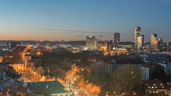 Vilnius, Litvanya günbatımında — Stok fotoğraf