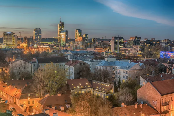 Vista aérea da Cidade Velha em Vilnius, Lituânia — Fotografia de Stock