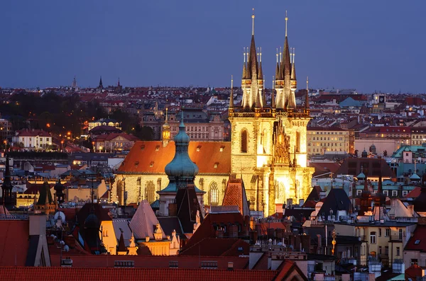 Воздушный вид Праги, Чешская республика — стоковое фото