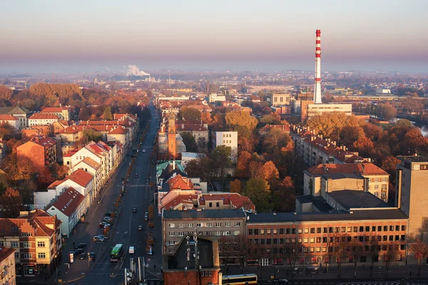 Klaipeda, Litvanya'nın şehir merkezinde sonbahar — Stok fotoğraf