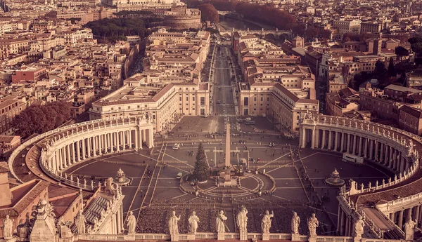 Vatikán és Róma, Olaszország: St. Peters Square — Stock Fotó