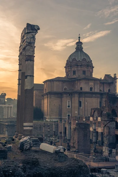 Roma, Itália: Igreja Santi Luca e Martina no Fórum Romano — Fotografia de Stock