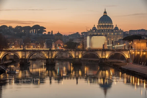 Roma, İtalya: St. Peters Bazilikası, Saint Angelo Bridger — Stok fotoğraf