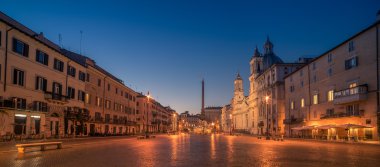 Roma, İtalya: Piazza Navona Sunrise