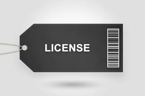 Ценник лицензии — стоковое фото