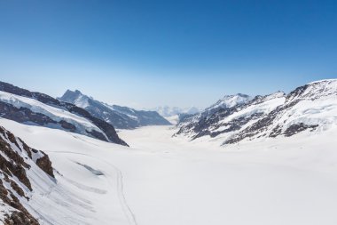Aletsch Buzulu jungfraujoch, Alpler, İsviçre