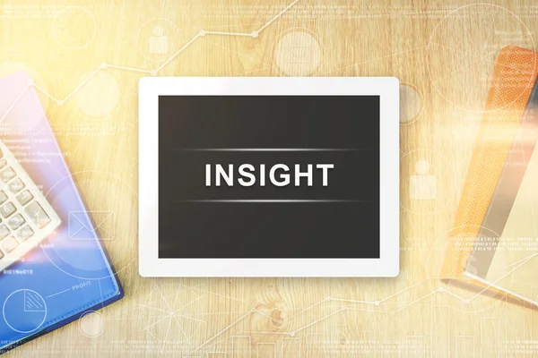 Insight kelime Tablet — Stok fotoğraf