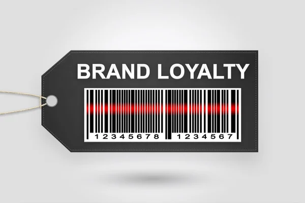 Brand loyalty price tag — Stock Photo, Image