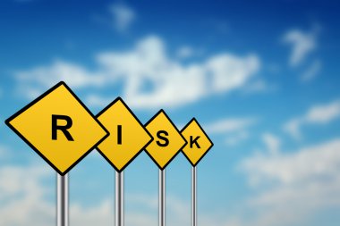 riski sarı yol işareti