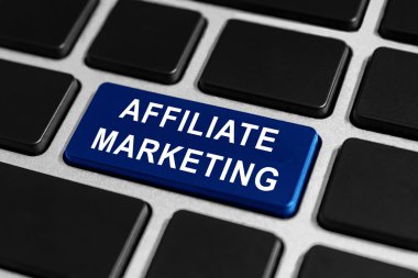 affiliate pazarlama klavye butonuna