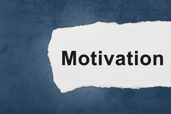 Motivation with white paper tears — Stock Photo, Image