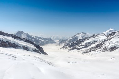 Aletsch Buzulu jungfraujoch, Alpler, İsviçre
