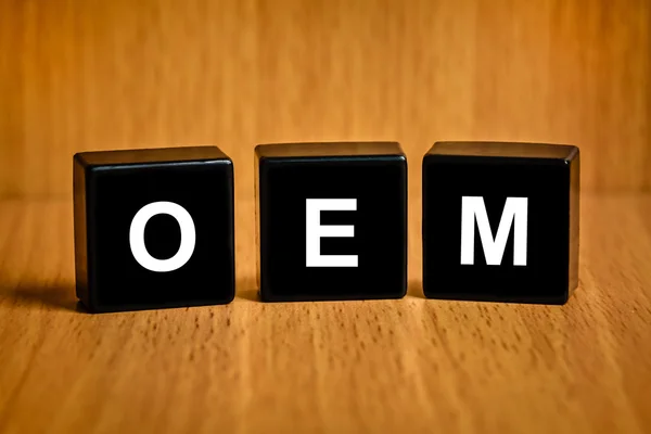 Özgün donanım üreticisi veya OEM kelime kara blok