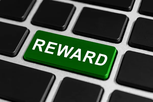 Reward button on keyboard — Stock Photo, Image