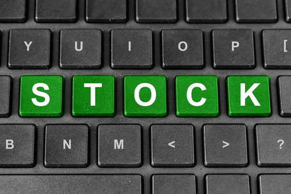 Stock word on keyboard — Stock Photo, Image
