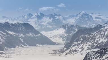 Aletsch Buzulu jungfraujoch, Alpler, İsviçre