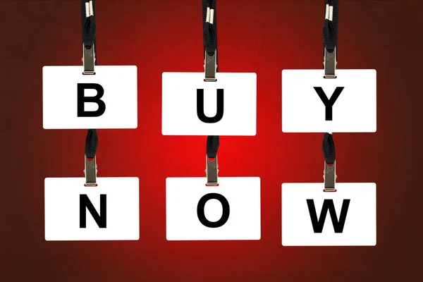 Buy now word — Stock Photo, Image