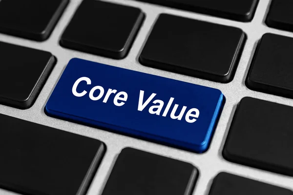 Core value button on keyboard — Stock Photo, Image