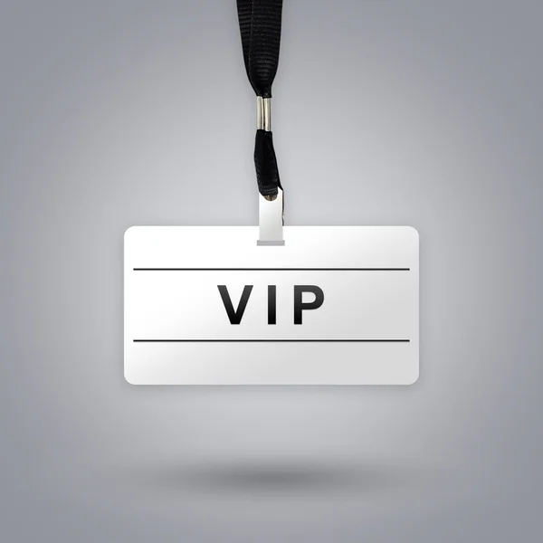 VIP or Very Important Person on badge — Stock Photo, Image