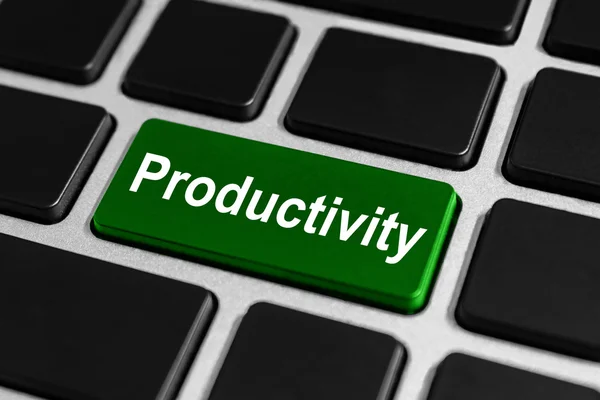 Productivity button on keyboard — Stock Photo, Image